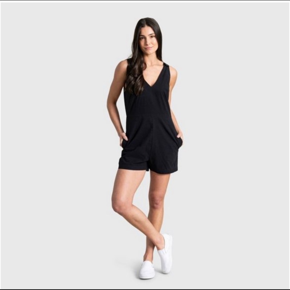IMPACT by blue United black button romper